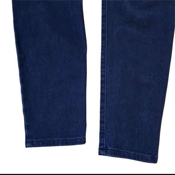 XL Long BetaBrand Skinny Jeans Yoga Denim Dark Indigo Stretch 4 Pocket - Picture 8 of 10